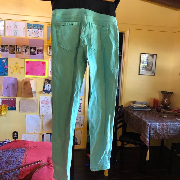 Teal Maternity Pants Ankle Length - Picture 2 of 8